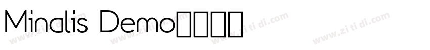 Minalis Demo字体转换